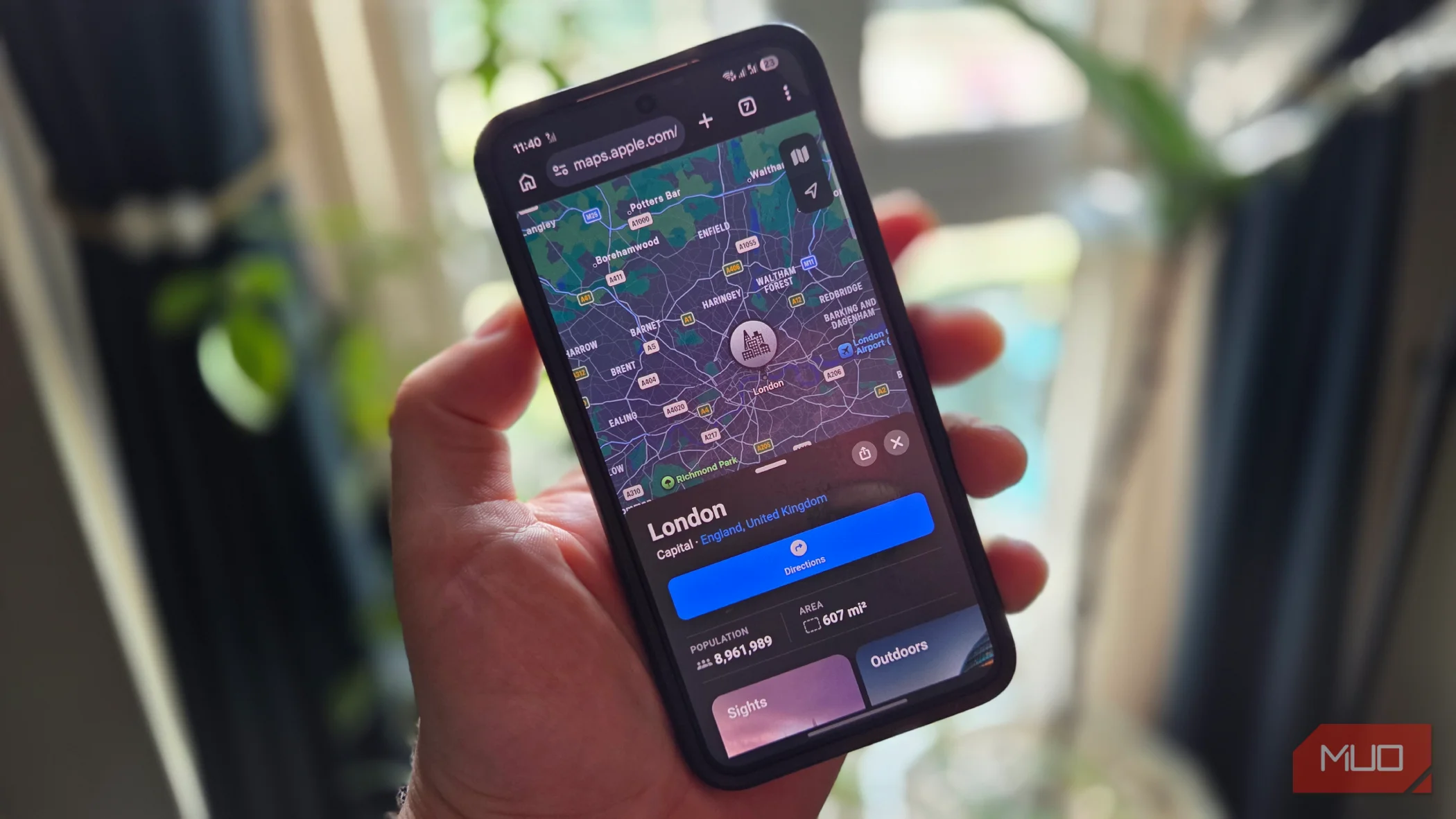 Apple Maps on an Android phone.