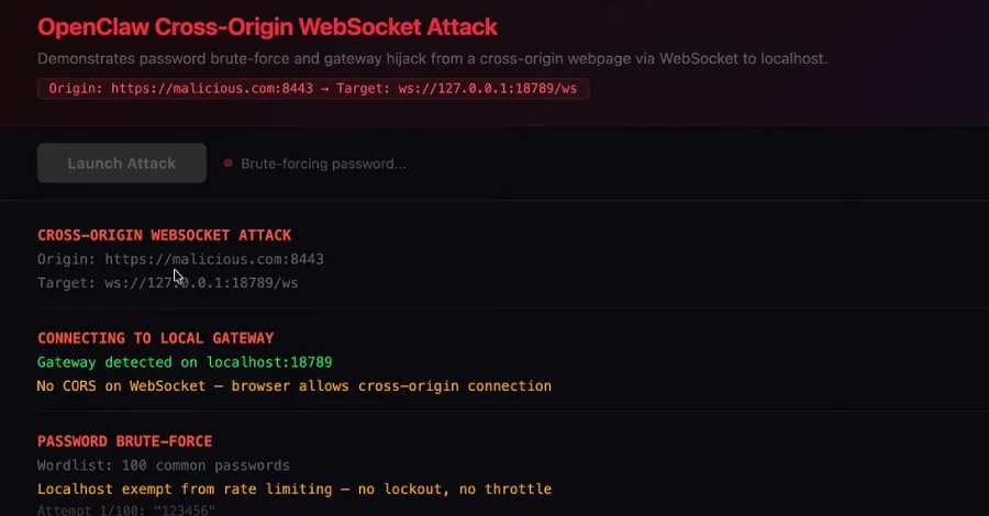ClawJacked Flaw Lets Malicious Sites Hijack Local OpenClaw AI Agents via WebSocket