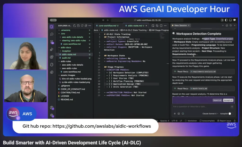 Screenshot of GenAI Developer Hour