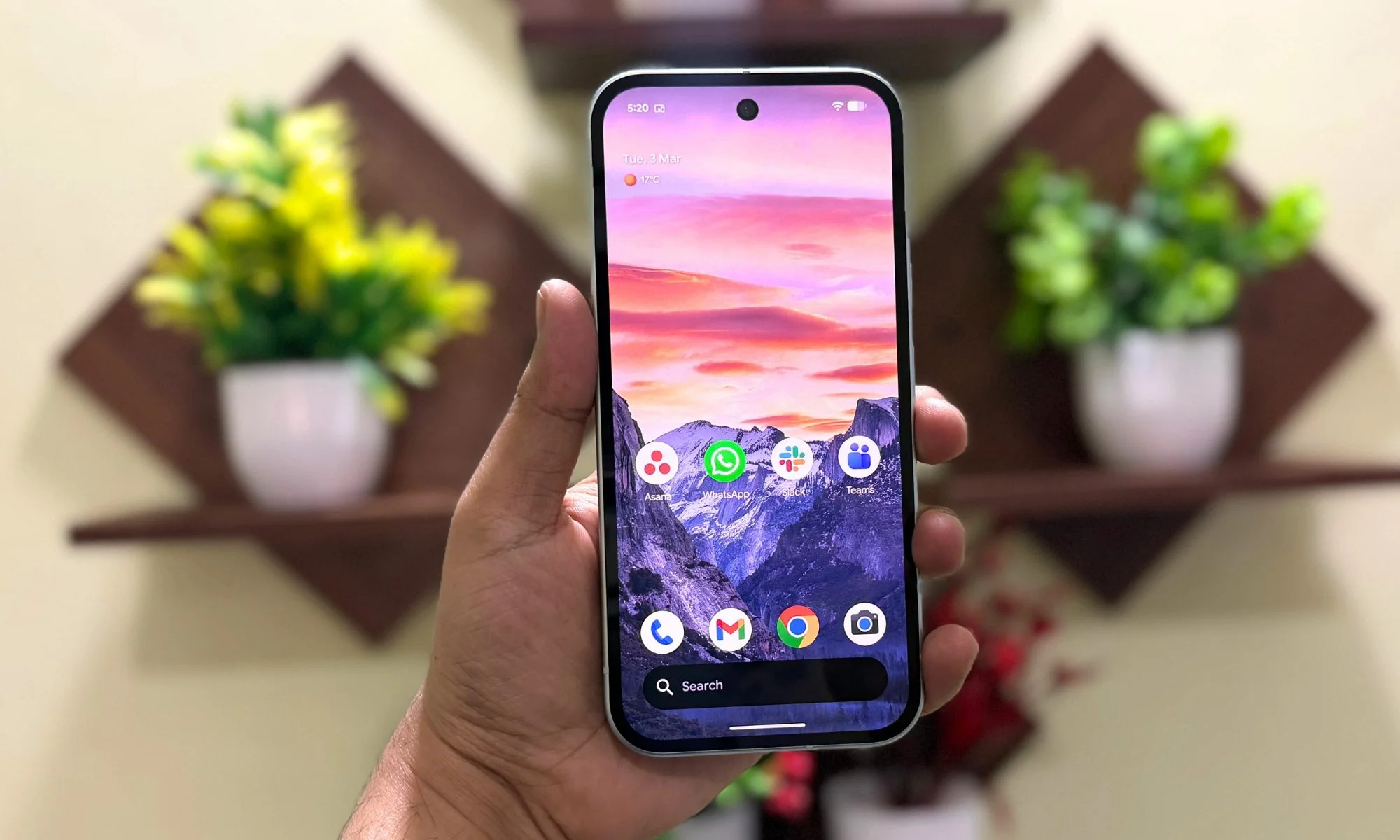 Google Pixel 10a home screen