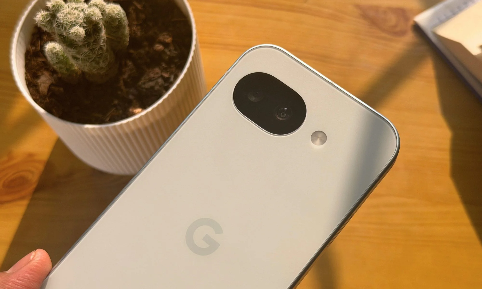 Google Pixel 10a rear view.