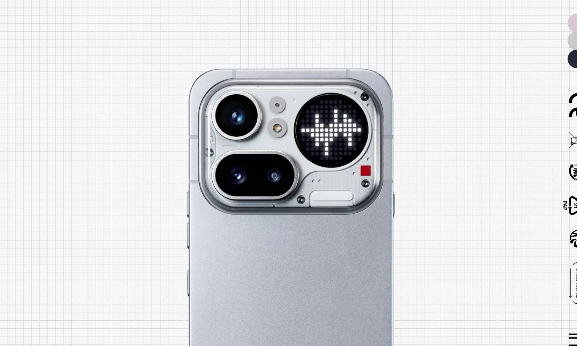 Nothing Phone 4a Pro camera island.